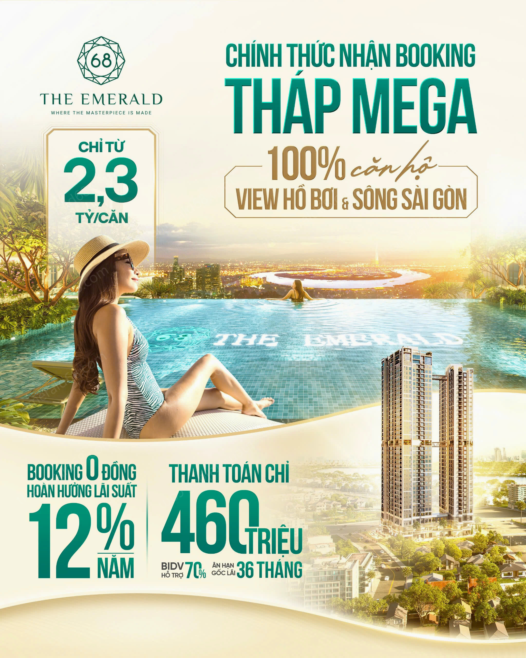 Giá Bán căn hộ Emerald 68