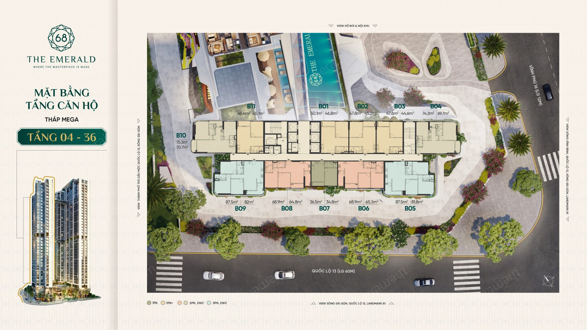 Mặt Bằng Tháp Mega