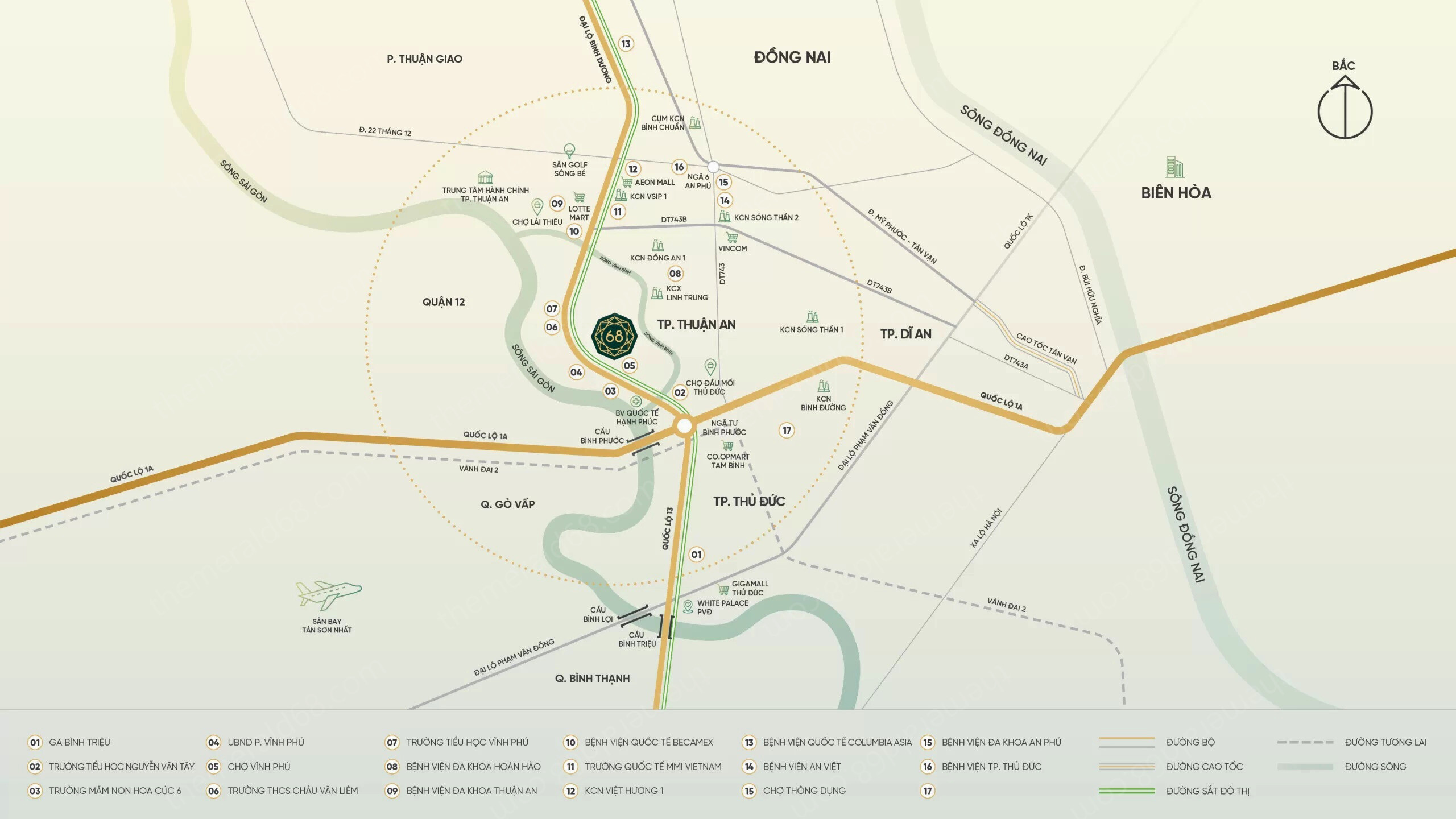 Vị Trí The Emerald 68